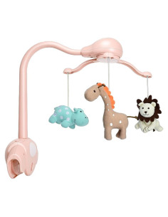 Móvil para Cuna Rosa Hougyi con Música y Proyector de Estrellas