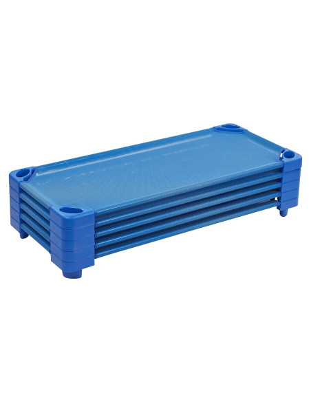 Cuna Apilable ECR4Kids Azul Estándar Paquete de 5