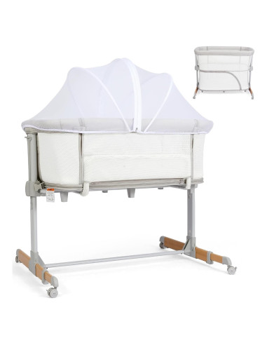 Cuna 3 en 1 Bicystar Co-Sleeper Ajustable con Colchón 9 kg