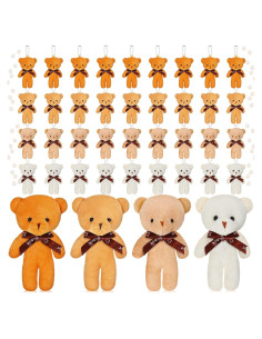 40 Mini Ositos de Peluche Skylety 12 cm para Regalos y Decoración