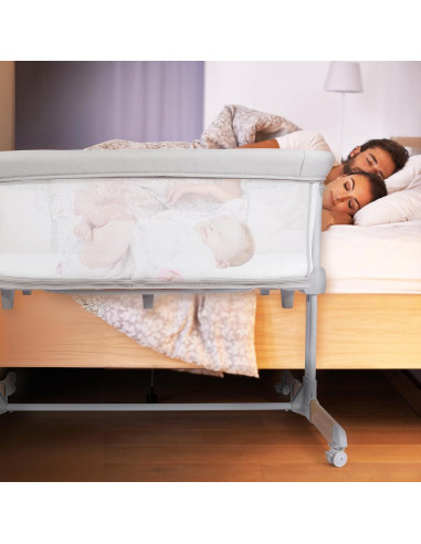 Cuna 3 en 1 Bicystar Co-Sleeper Ajustable con Colchón 9 kg