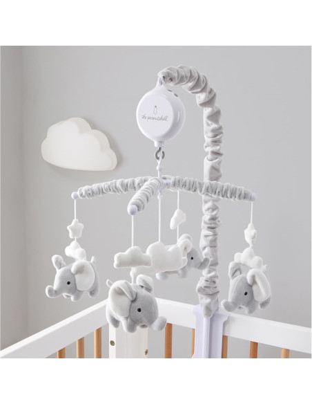 Móvil Musical de Cuna The Peanutshell Elefante Gris 12 Nanas Móvil Musical de Cuna The Peanutshell Elefante Gris 12 Nanas