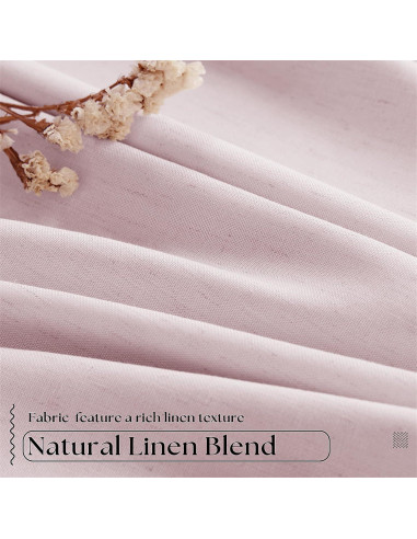 Cortinas Opacas Plisadas TWODRAPES Rosa Claro 243.8 cm x 101.6 cm