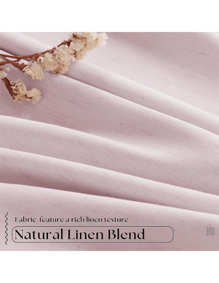 Cortinas Opacas Plisadas TWODRAPES Rosa Claro 243.8 cm x 101.6 cm