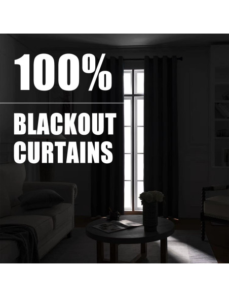 Cortinas Opacas Rutterllow 132x183 cm 100% Bloqueo Luz Beige