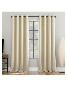 Cortinas Blackout Sun Zero Nordic 2-Pack 132x243 cm Crema