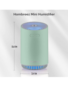 Humidificador Mini HomBreez 320ml con Luz LED y 2 Modos 2