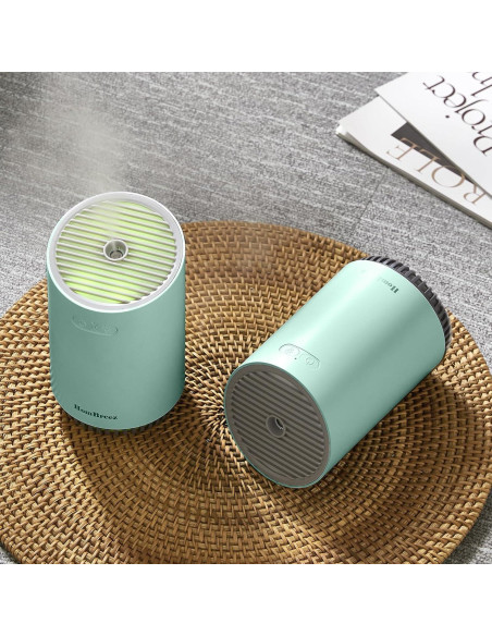 Humidificador Mini HomBreez 320ml con Luz LED y 2 Modos Humidificador Mini HomBreez 320ml con Luz LED y 2 Modos