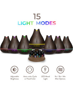 Difusor de Aromaterapia Pure Daily Care 400ml + 20 Aceites 2