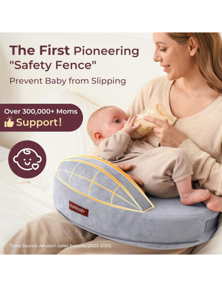 Almohada de Lactancia Momcozy con Máquina de Sonido y Luz LED