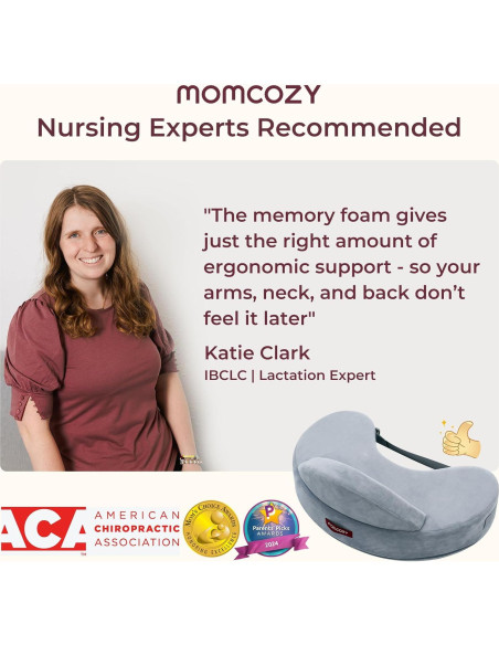 Almohada de Lactancia Momcozy con Máquina de Sonido y Luz LED