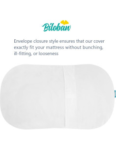 Cubierta de colchón para cuna Biloban Halo Bassinest 78.74x45.72cm 2
