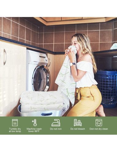 Protector de Colchón Queen Softhour Impermeable Rayón Bambú