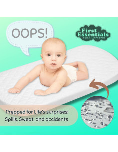 Almohadilla para cuna ovalada First Essentials 30.5x73.7 cm 2