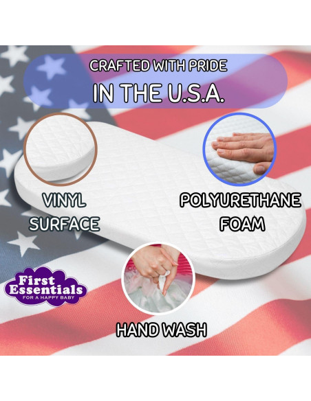 Almohadilla para cuna ovalada First Essentials 30.5x73.7 cm