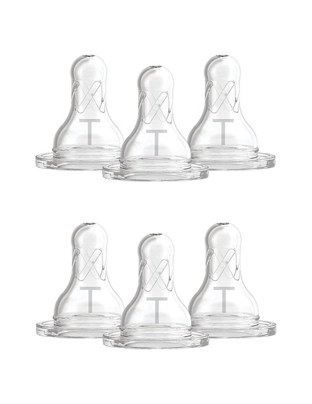 Chupón Estrecho Nivel T Dr. Brown 6 Unidades Silicona BPA Libre Chupón Estrecho Nivel T Dr. Brown 6 Unidades Silicona BPA Libre