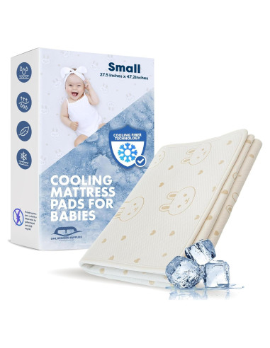 Colchón Protector de Cuna GML - Enfriamiento Hipoalergénico 70x119cm
