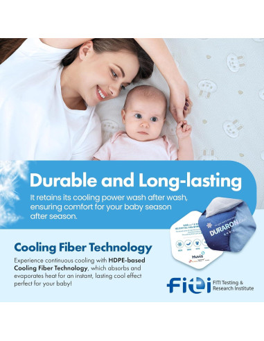 Colchón Protector de Cuna GML - Enfriamiento Hipoalergénico 70x119cm