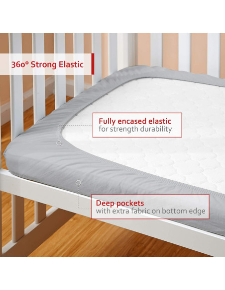 Sábana Ajustada Moonsea para Pack and Play 99x68.6cm Estrella Gris Sábana Ajustada Moonsea para Pack and Play 99x68.6cm Estrella Gris