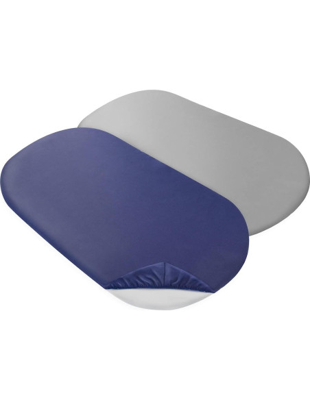 Juego de Sábanas para Cuna 2 Piezas Coldwind Microfibra Gris y Marino