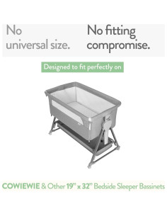 Sábanas Ajustadas para Cuna Joey + Joan 48.3 x 81.3 cm 100% Algodón 2