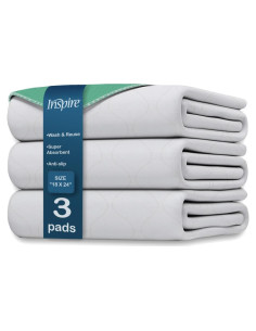 Almohadillas Lavables Inspire - Paquete de 3, 46x61 cm