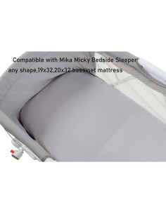 Sábanas de Cuna de Satén Tcmyyund 2 Paquetes Gris y Blanco 2