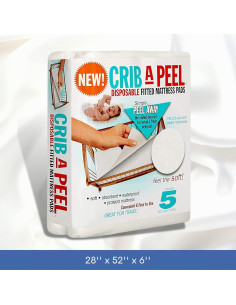 Sábanas Desechables Impermeables PEELAWAYS para Cuna - 5 Capas 2