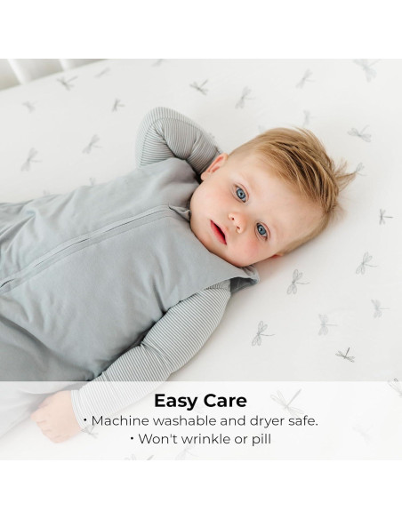 Juego de Sábanas Ajustadas para Cuna Ely's & Co. 132x71 cm