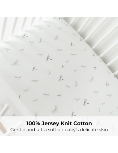 Juego de Sábanas Ajustadas para Cuna Ely's & Co. 132x71 cm