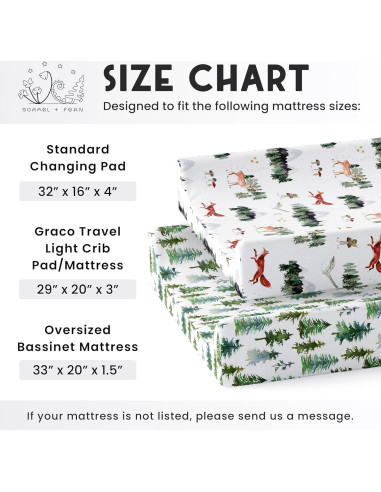 Funda de Cambiador Sorrel + Fern 2-Pack Animales del Bosque