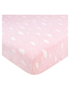 Sábana Ajustable Chenille Rosa 3D American Baby 71x132 cm