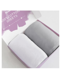 Sábanas de Cuna Biloban 100% Algodón Orgánico 2 Piezas