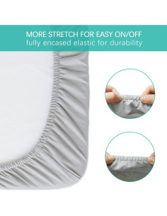 Sábanas de Cuna Biloban 100% Algodón Orgánico 2 Piezas 2