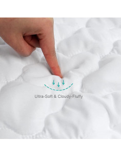 Cubierta de Almohadilla para Colchón de Cuna Biloban 91x46cm Impermeable 2