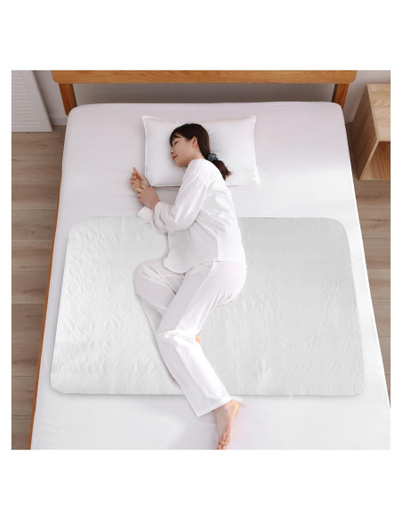Almohadilla Bamuho para Cama Impermeable 86x132 cm Lavable Almohadilla Bamuho para Cama Impermeable 86x132 cm Lavable
