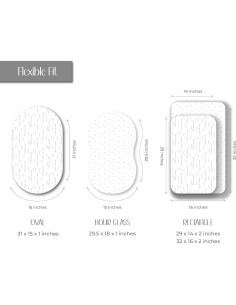 Juego de Sábanas Ajustadas para Cuna Ely's & Co. 100% Algodón Jersey 2
