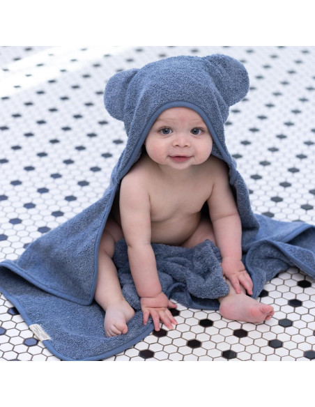 Conjunto Toalla de Baño con Capucha y Mitón Bella Tunno