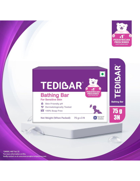 Barra de baño para bebés Curatio 75 g x 3 unidades Barra de baño para bebés Curatio 75 g x 3 unidades