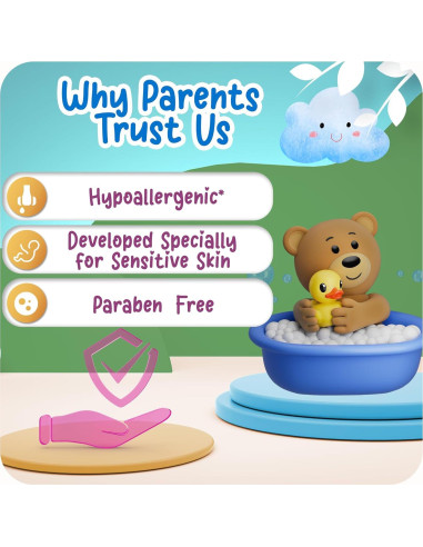 Champú y Gel de Baño para Bebés Ricitos de Oro Avena Vainilla 2x400ml