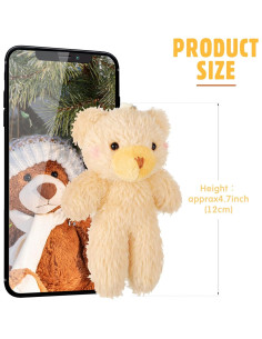 100 Mini Osos de Peluche Leyndo 12 cm para DIY y Fiestas 2