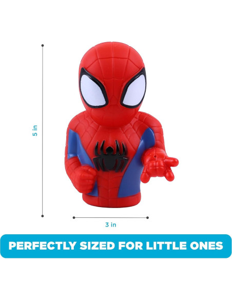 Set de Juguetes de Baño Spidey y Amigos - 6 Piezas con Cubo