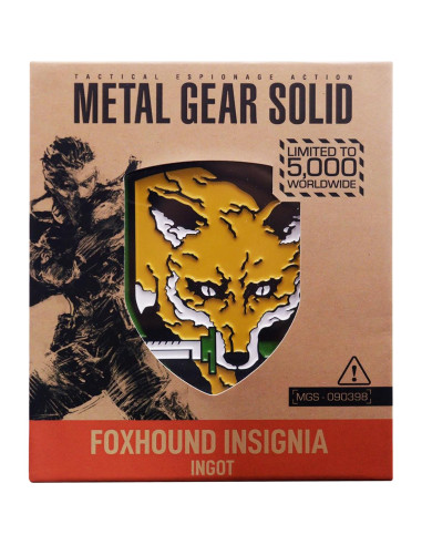 Ingot de Metal Gear Solid FOXHOUND - Edición Limitada Fanattik