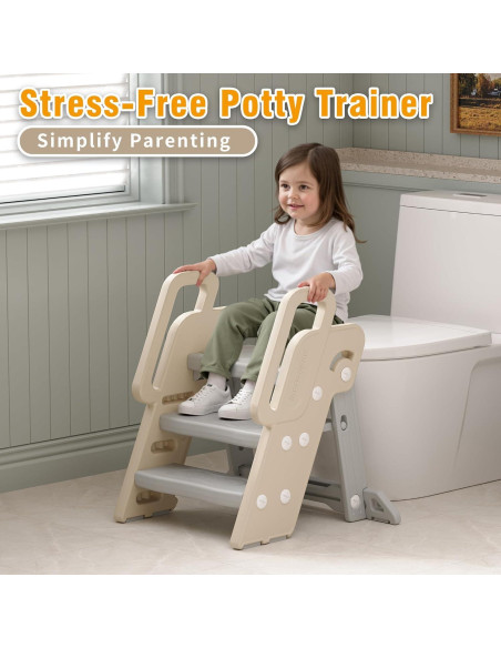 Escalera Plegable para Niños XQIAO 3 Escalones Antideslizante