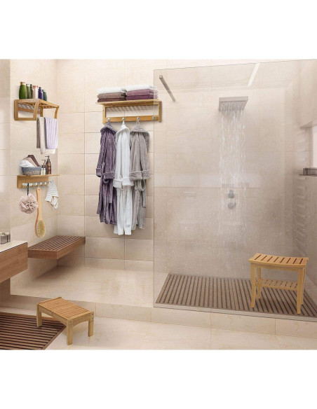 Taburete de Bambú Sorbus - Multifuncional para Niños y Adultos Taburete de Bambú Sorbus - Multifuncional para Niños y Adultos