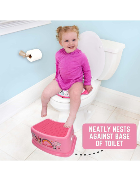 Escalón Disney Minnie Mouse Sonrisa - Antideslizante 90.7 kg