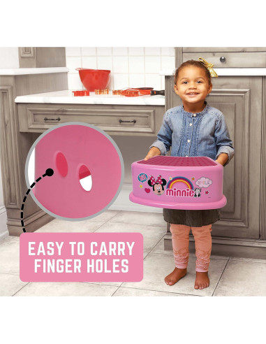 Escalón Disney Minnie Mouse Sonrisa - Antideslizante 90.7 kg