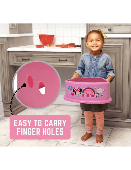 Escalón Disney Minnie Mouse Sonrisa - Antideslizante 90.7 kg