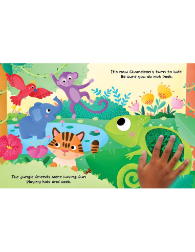 Chameleon's Colors - Children's Touch and Feel Storybook with 2-Way Sequins - Sensory Board Book