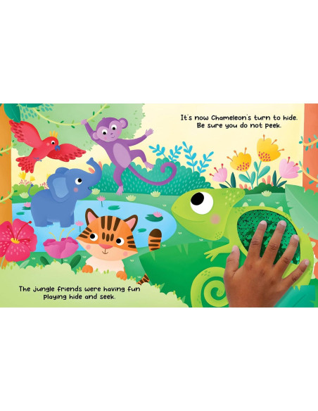 Chameleon's Colors - Children's Touch and Feel Storybook with 2-Way Sequins - Sensory Board Book